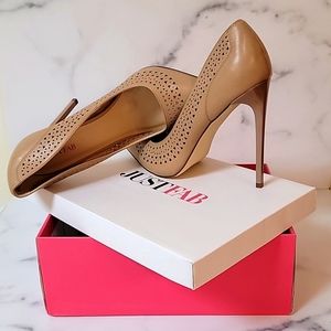 JustFab-Anelia Nude Heels Size 11